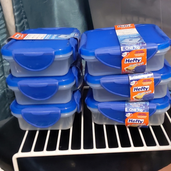 Hefty clip fresh food sandwiches 1.8 cup container chill top pack of 6 - Picture 2 of 4